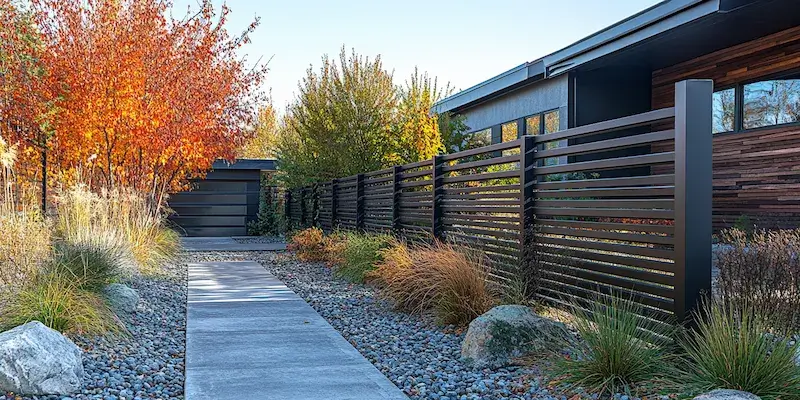 Zaun aus Polen mit Montage